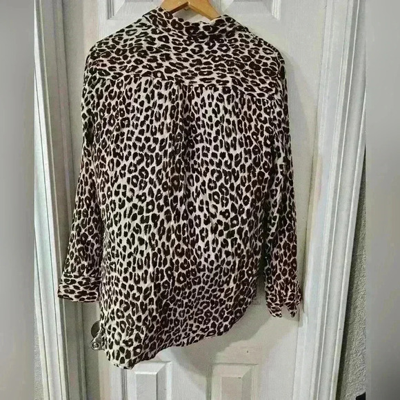 Equipment Silk Leopard Print Femme Button Down - Picture 3 of 7